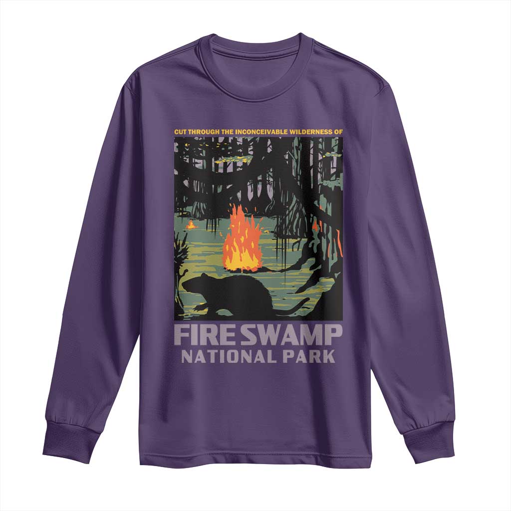 Fire Swamp National Park Long Sleeve Shirt Inconceivable Fantasy Adventure