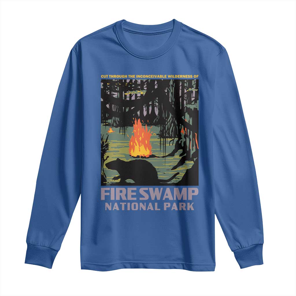 Fire Swamp National Park Long Sleeve Shirt Inconceivable Fantasy Adventure