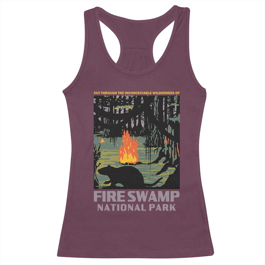 Fire Swamp National Park Racerback Tank Top Inconceivable Fantasy Adventure