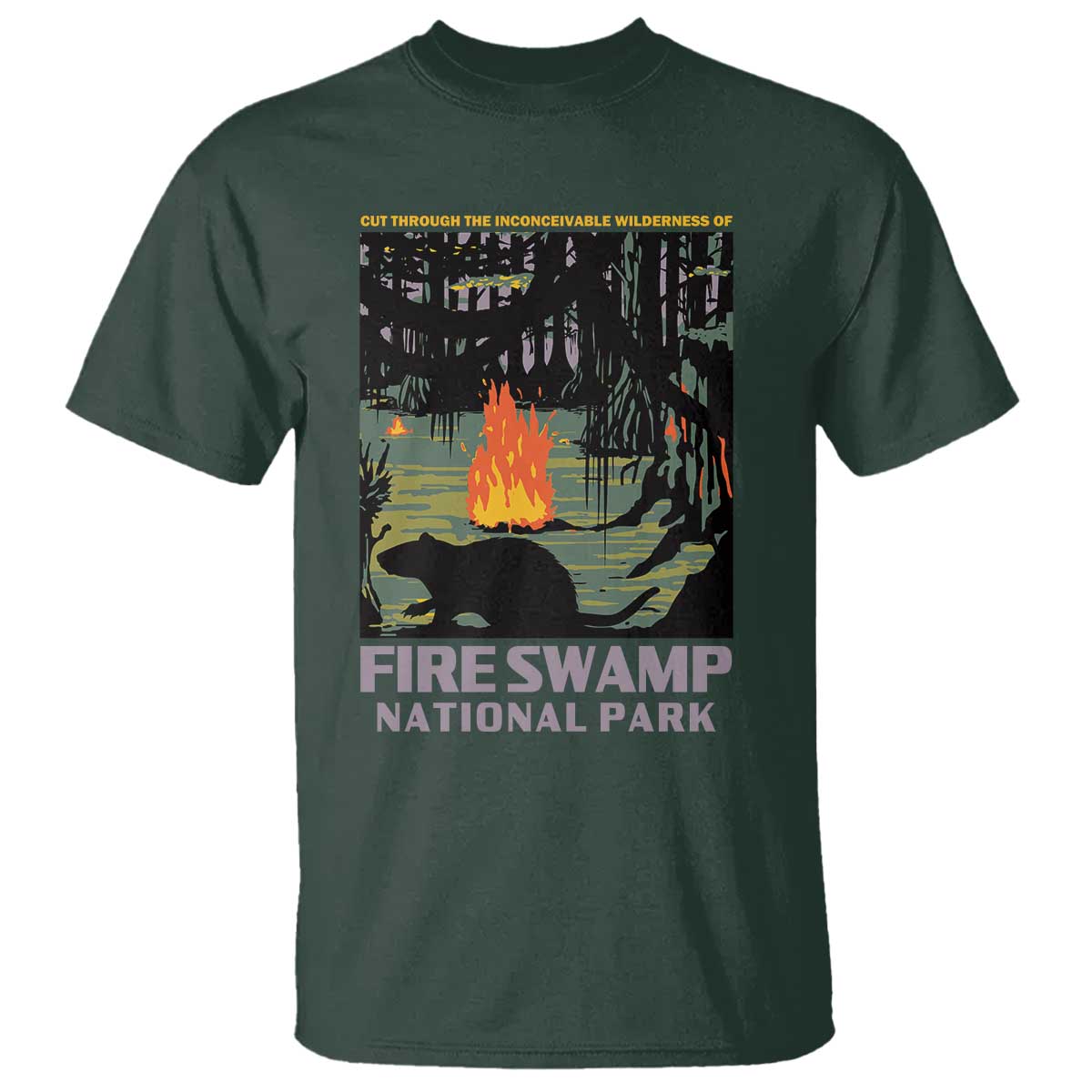 Fire Swamp National Park T Shirt Inconceivable Fantasy Adventure