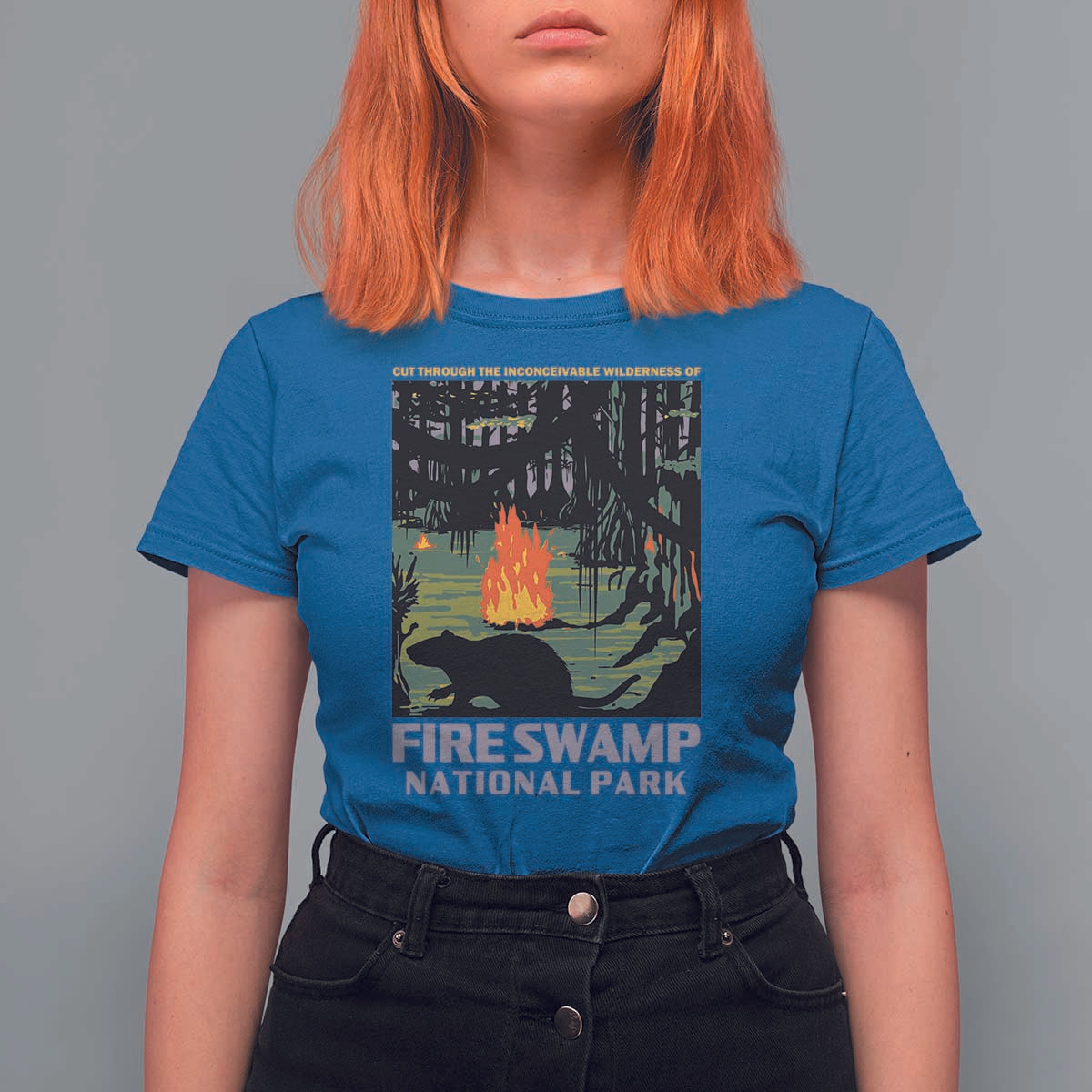 Fire Swamp National Park T Shirt For Women Inconceivable Fantasy Adventure