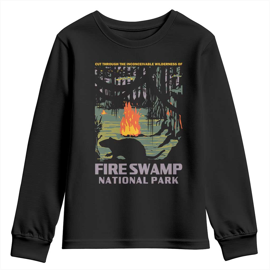 Fire Swamp National Park Youth Sweatshirt Inconceivable Fantasy Adventure