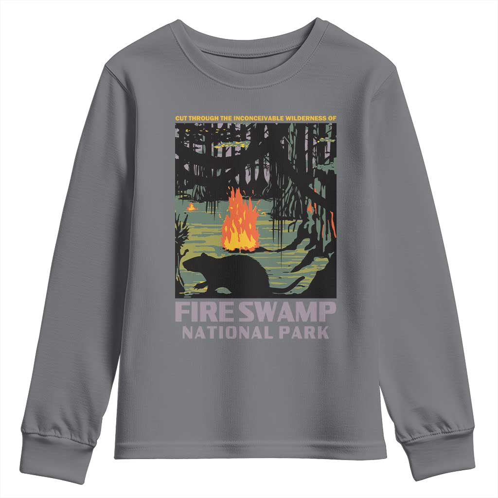 Fire Swamp National Park Youth Sweatshirt Inconceivable Fantasy Adventure