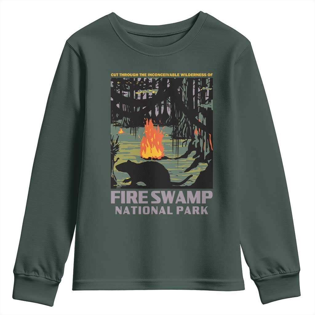 Fire Swamp National Park Youth Sweatshirt Inconceivable Fantasy Adventure