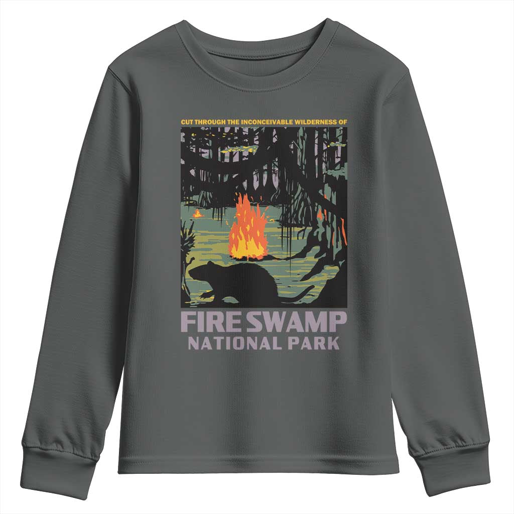 Fire Swamp National Park Youth Sweatshirt Inconceivable Fantasy Adventure