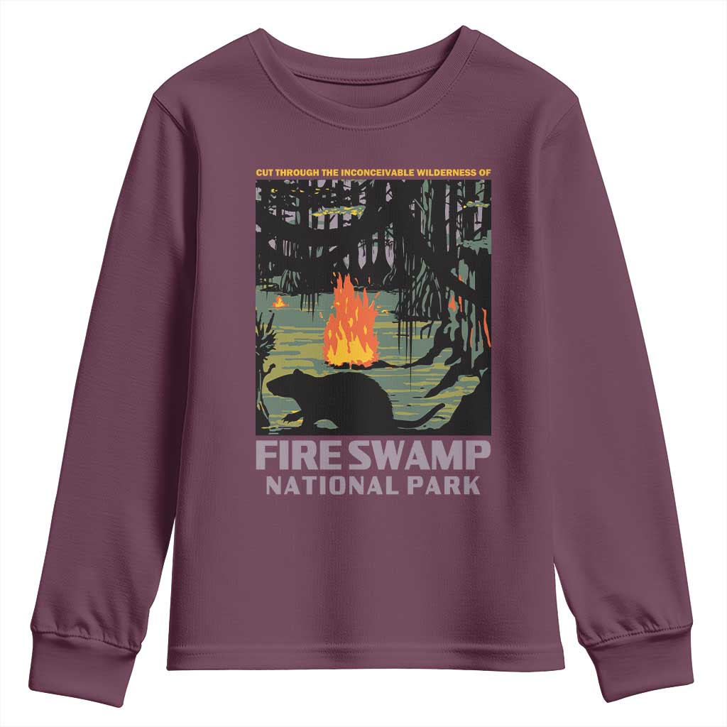 Fire Swamp National Park Youth Sweatshirt Inconceivable Fantasy Adventure