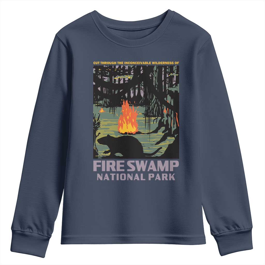 Fire Swamp National Park Youth Sweatshirt Inconceivable Fantasy Adventure