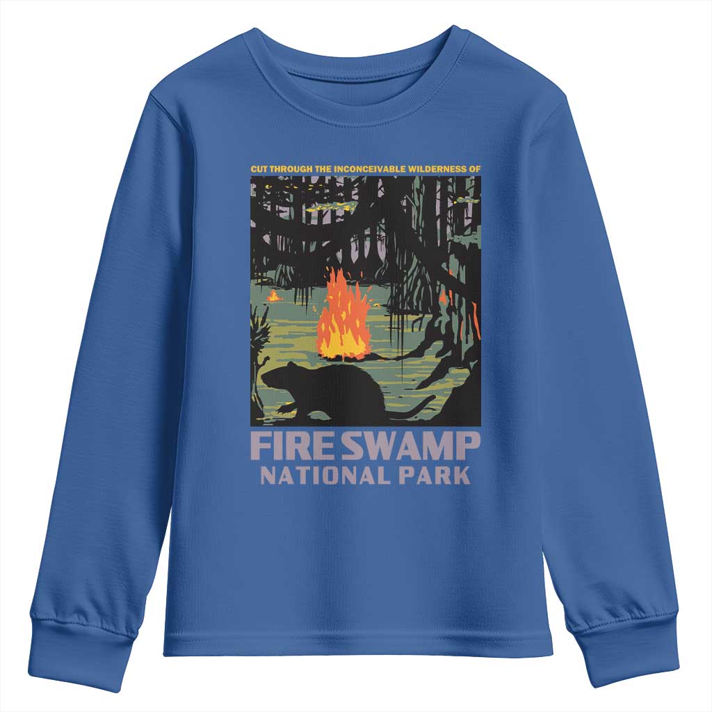 Fire Swamp National Park Youth Sweatshirt Inconceivable Fantasy Adventure