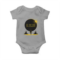 Bigfoot August 12 2026 Total Solar Eclipse Baby Onesie Totality Sasquatch Cryptid Stargazer Memorabilia