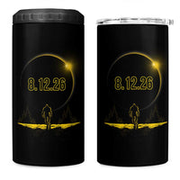 Bigfoot August 12 2026 Total Solar Eclipse 4 in 1 Can Cooler Tumbler Totality Sasquatch Cryptid Stargazer Memorabilia