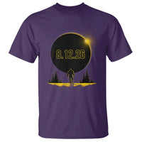 Bigfoot August 12 2026 Total Solar Eclipse T Shirt Totality Sasquatch Cryptid Stargazer Memorabilia