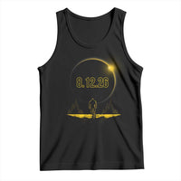 Bigfoot August 12 2026 Total Solar Eclipse Tank Top Totality Sasquatch Cryptid Stargazer Memorabilia