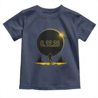 Bigfoot August 12 2026 Total Solar Eclipse Toddler T Shirt Totality Sasquatch Cryptid Stargazer Memorabilia