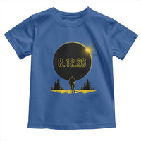 Bigfoot August 12 2026 Total Solar Eclipse Toddler T Shirt Totality Sasquatch Cryptid Stargazer Memorabilia