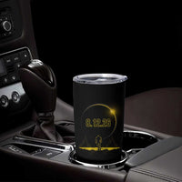 Bigfoot August 12 2026 Total Solar Eclipse Tumbler Cup Totality Sasquatch Cryptid Stargazer Memorabilia