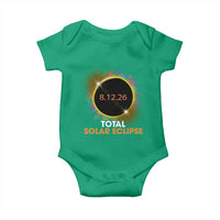 Colorful Paint Splatter 2026 Total Solar Eclipse Totality Astronomy Baby Onesie