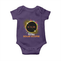 Colorful Paint Splatter 2026 Total Solar Eclipse Totality Astronomy Baby Onesie