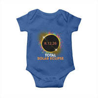 Colorful Paint Splatter 2026 Total Solar Eclipse Totality Astronomy Baby Onesie