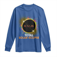 Colorful Paint Splatter 2026 Total Solar Eclipse Totality Astronomy Long Sleeve Shirt