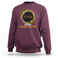 Colorful Paint Splatter 2026 Total Solar Eclipse Totality Astronomy Sweatshirt