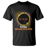 Colorful Paint Splatter 2026 Total Solar Eclipse Totality Astronomy T Shirt