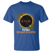 Colorful Paint Splatter 2026 Total Solar Eclipse Totality Astronomy T Shirt