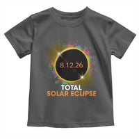 Colorful Paint Splatter 2026 Total Solar Eclipse Totality Astronomy Toddler T Shirt