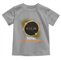 Colorful Paint Splatter 2026 Total Solar Eclipse Totality Astronomy Toddler T Shirt
