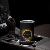 Colorful Paint Splatter 2026 Total Solar Eclipse Totality Astronomy Tumbler Cup