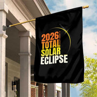 2026 Total Solar Eclipse August 12 Garden Flag Totality Modern Space Graphic