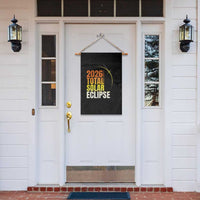 2026 Total Solar Eclipse August 12 Garden Flag Totality Modern Space Graphic