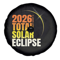 2026 Total Solar Eclipse August 12 Spare Tire Cover Totality Modern Space Graphic