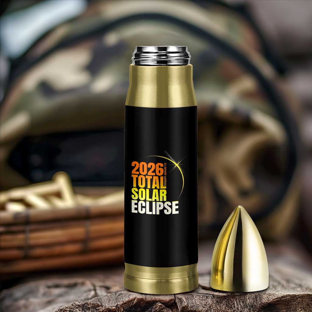 2026 Total Solar Eclipse August 12 Bullet Tumbler Totality Modern Space Graphic