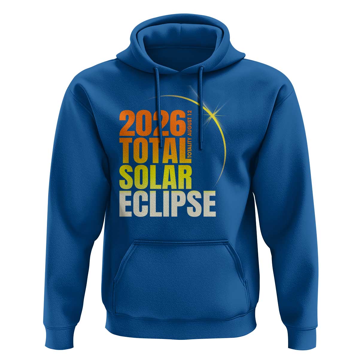 2026 Total Solar Eclipse August 12 Hoodie Totality Modern Space Graphic