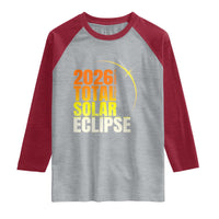 2026 Total Solar Eclipse August 12 Raglan Shirt Totality Modern Space Graphic