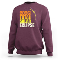 2026 Total Solar Eclipse August 12 Sweatshirt Totality Modern Space Graphic