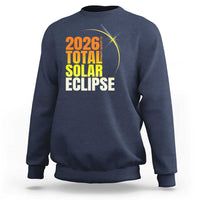 2026 Total Solar Eclipse August 12 Sweatshirt Totality Modern Space Graphic