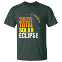 2026 Total Solar Eclipse August 12 T Shirt Totality Modern Space Graphic