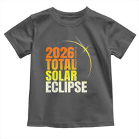 2026 Total Solar Eclipse August 12 Toddler T Shirt Totality Modern Space Graphic