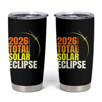 2026 Total Solar Eclipse August 12 Tumbler Cup Totality Modern Space Graphic