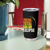 2026 Total Solar Eclipse August 12 Tumbler Cup Totality Modern Space Graphic