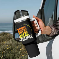 2026 Total Solar Eclipse August 12 Tumbler With Handle Totality Modern Space Graphic