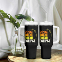 2026 Total Solar Eclipse August 12 Tumbler With Handle Totality Modern Space Graphic