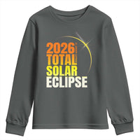 2026 Total Solar Eclipse August 12 Youth Sweatshirt Totality Modern Space Graphic