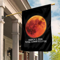 Blood Moon Total Lunar Eclipse March 3 2026 Garden Flag Blood Moon Astronomy Souvenir Graphic