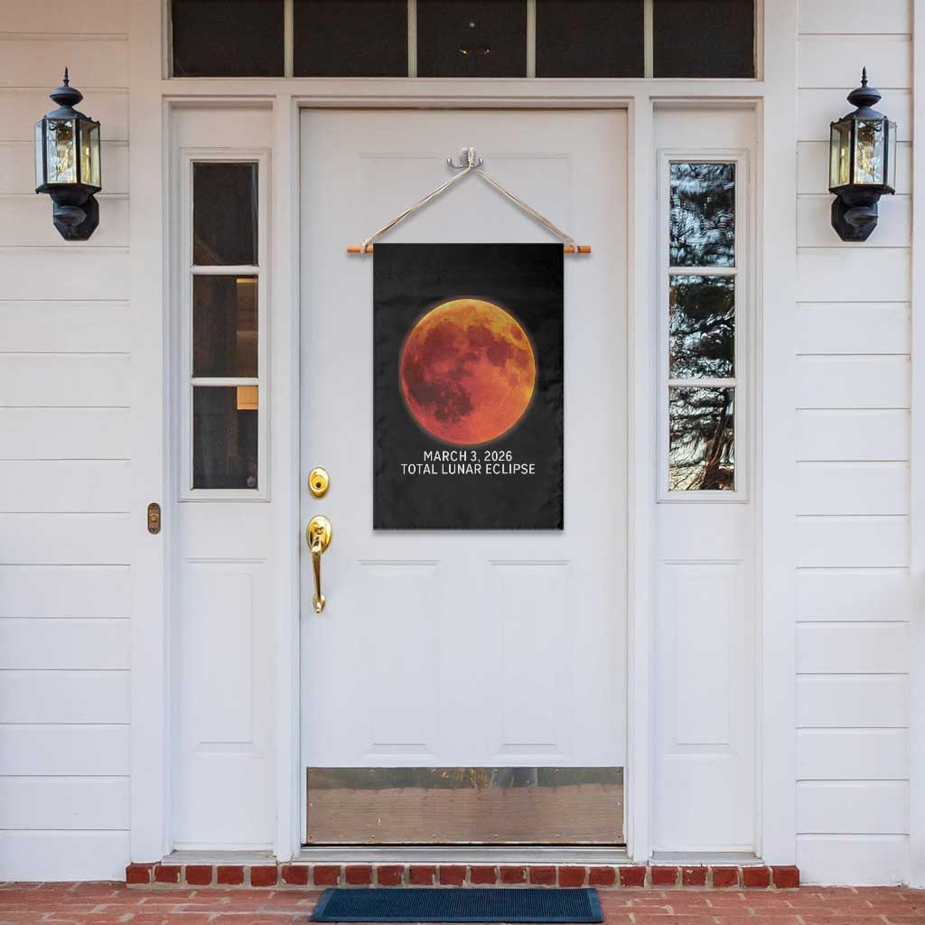 Blood Moon Total Lunar Eclipse March 3 2026 Garden Flag Blood Moon Astronomy Souvenir Graphic