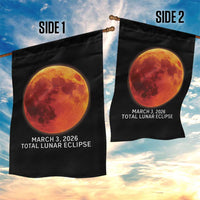 Blood Moon Total Lunar Eclipse March 3 2026 Garden Flag Blood Moon Astronomy Souvenir Graphic