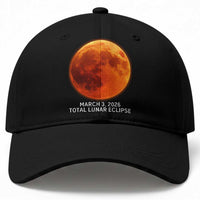 Blood Moon Total Lunar Eclipse March 3 2026 Baseball Cap Blood Moon Astronomy Souvenir Graphic