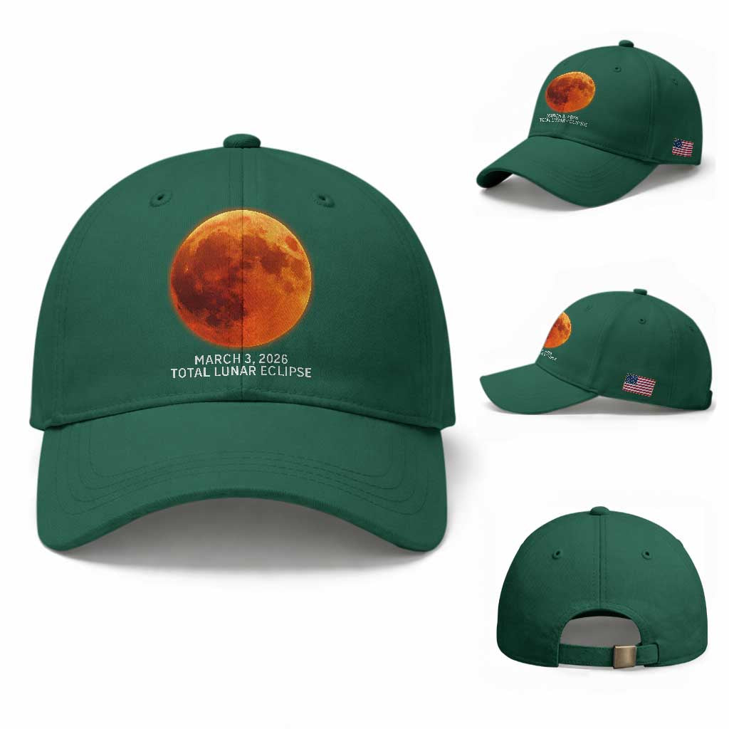 Blood Moon Total Lunar Eclipse March 3 2026 Baseball Cap Blood Moon Astronomy Souvenir Graphic