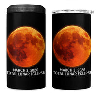 Blood Moon Total Lunar Eclipse March 3 2026 4 in 1 Can Cooler Tumbler Blood Moon Astronomy Souvenir Graphic